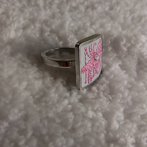 SWATCH BIJOUX FLOWER CAGE RING RARE - Picture 2 of 6